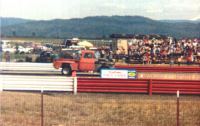 57 Chevy at drag races 1982